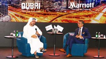 Dubai Tourism and Marriott International representatives 