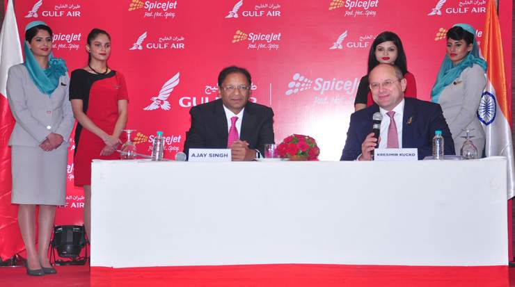 Gulf Air and SpiceJet sign MoU