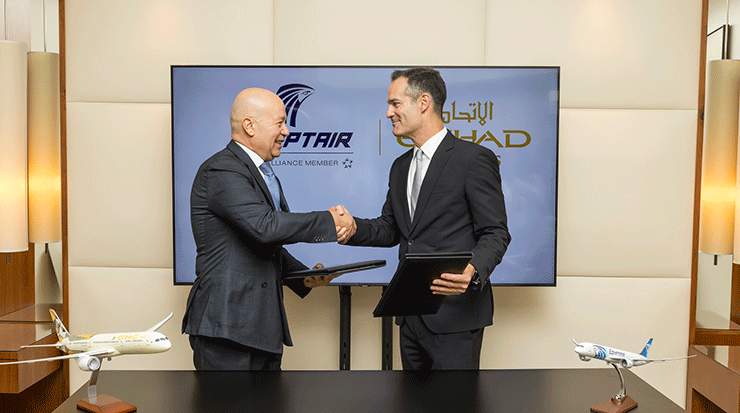 Etihad Airways and EgyptAir sign MoU