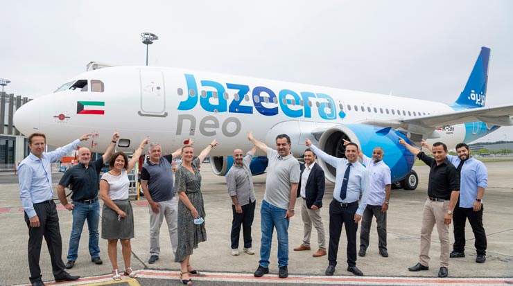 Jazeera Airways delivery of its seventh Airbus A320neo aircraft