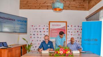 Moevenpick Resort Kuredhivaru Maldives signed MoU with UNICEF 