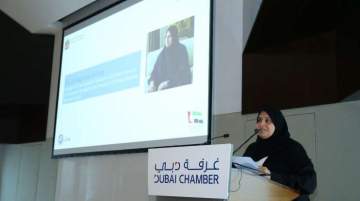 H.E. Dr. Raja Al Gurg, member,  Executive Committee, Dubai Chamber and president, Dubai Business Women Council also spoke 