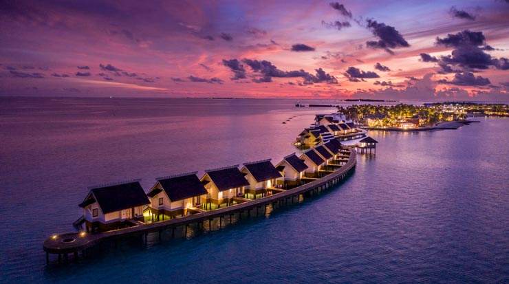 SAii Lagoon Maldives at sunset