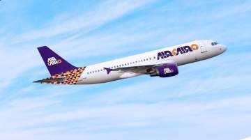 Air Cairo operates scheduled flights to the Middle East and Europe 