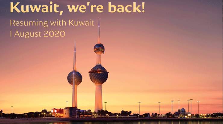 Gulf Air Welcomed Back Kuwait to its Network