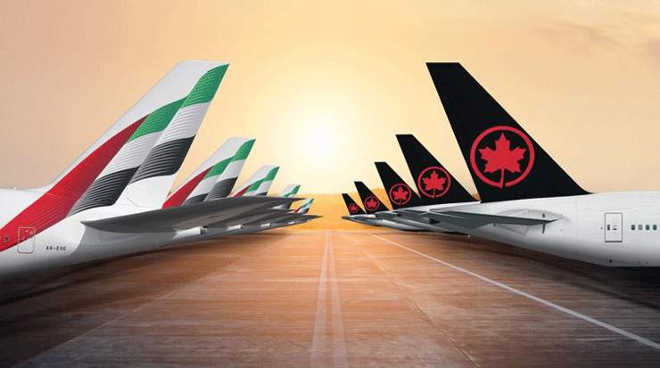 Emirates Welcomed Air Canada to Terminal 3 at Dubai International