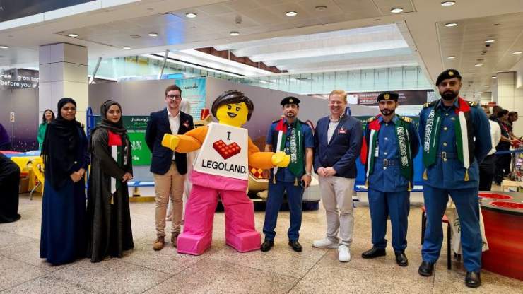 Dubai International Airport - passengers landing at Terminals 1 and 3 were greeted with a vibrant LEGO&reg; cultural display