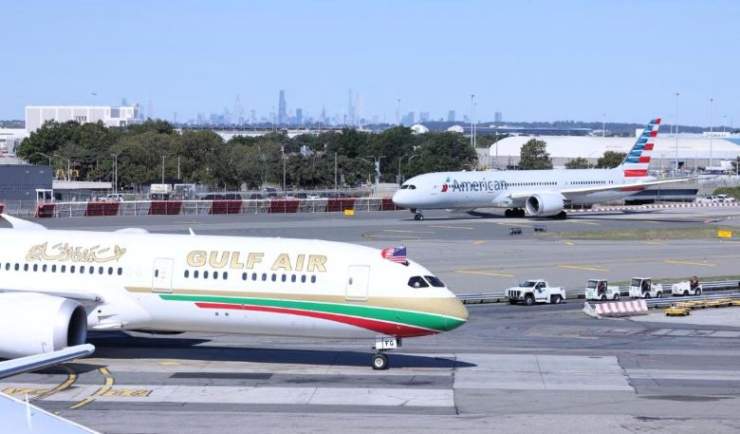 Gulf Air relaunch of its direct flights from Bahrain International Airport to John F. Kennedy International Airport 