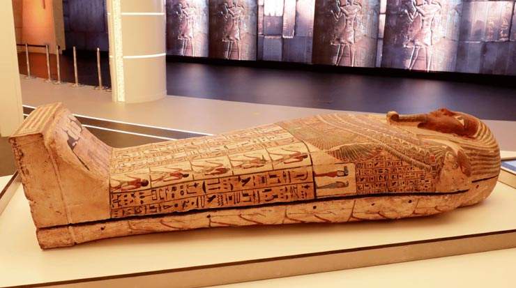 The ancient coffin of Priest Psamtik